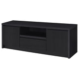 Winfield TV stand with a 65-inch TV setup