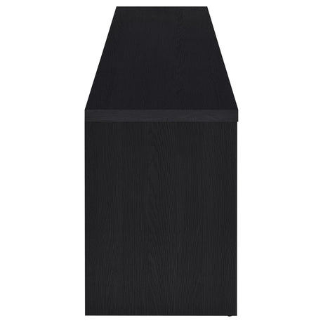 Drawer space for media organization in Winfield TV stand