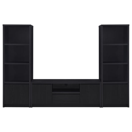 Winfield TV stand with media devices organized