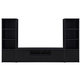 Plastic glide feet on Winfield TV stand
