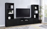 Winfield media tower storage compartments