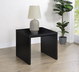 Knapp square side table showing top surface
