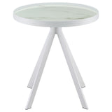 Multi-tier design of Briggs coffee table showing storage space