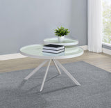 Detail of marble printed tempered glass top