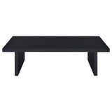Max 2-piece black coffee and end table set full view