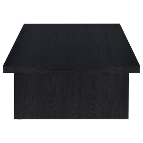 Max 2-piece black coffee and end table set full view