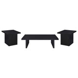 Max coffee table black finish top and legs