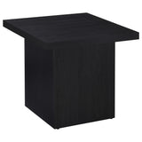 Max end table black laminate surface