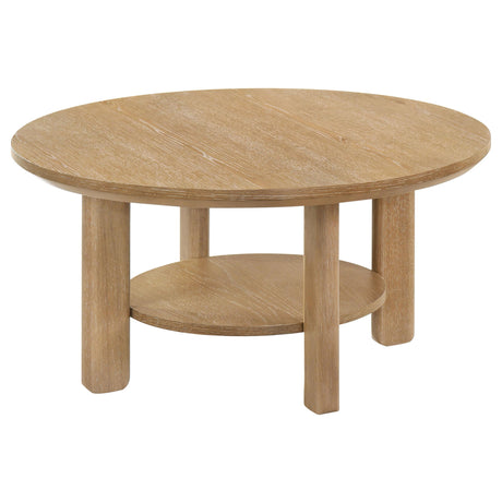 Ottowa coffee table detail of oak veneer finish