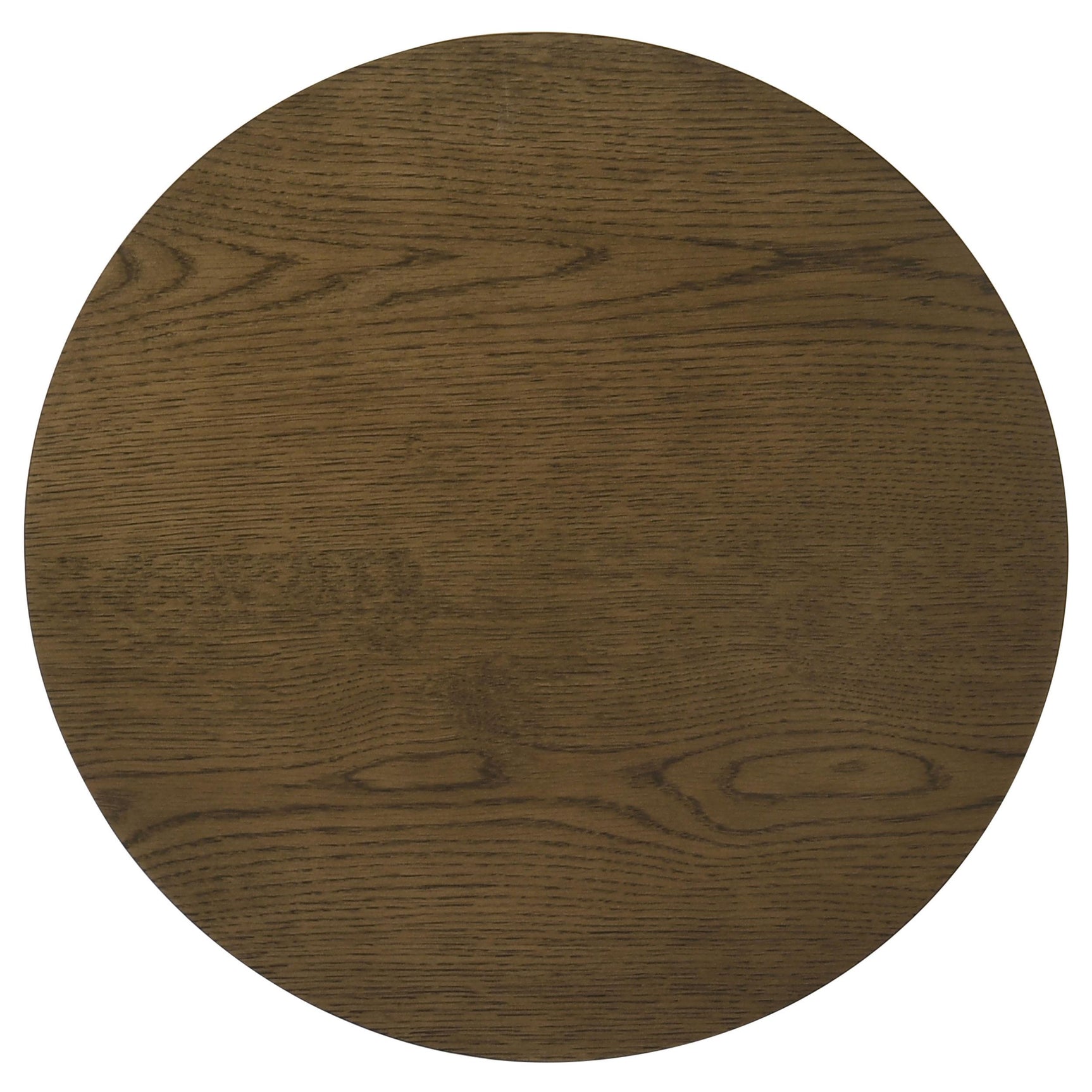 Ottowa 2-piece round wood coffee table set in brown finish