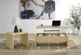 Canoga engineered wood side table in contemporary room setting