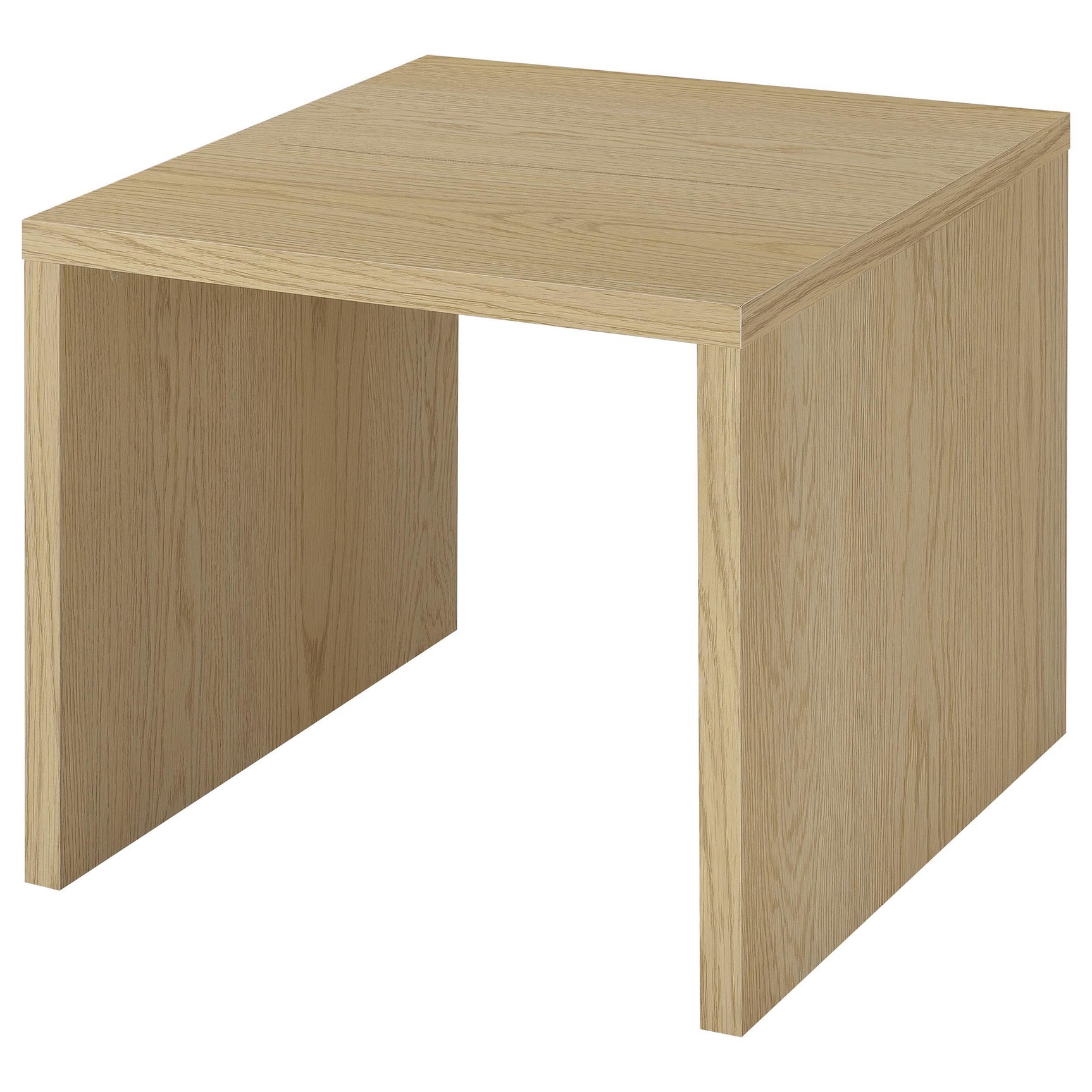 Canoga coffee table showing true square edge profile