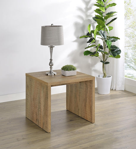 Side angle of Canoga mango accent side table