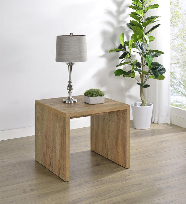 Side angle of Canoga mango accent side table
