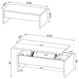 Canoga coffee table set mango finish