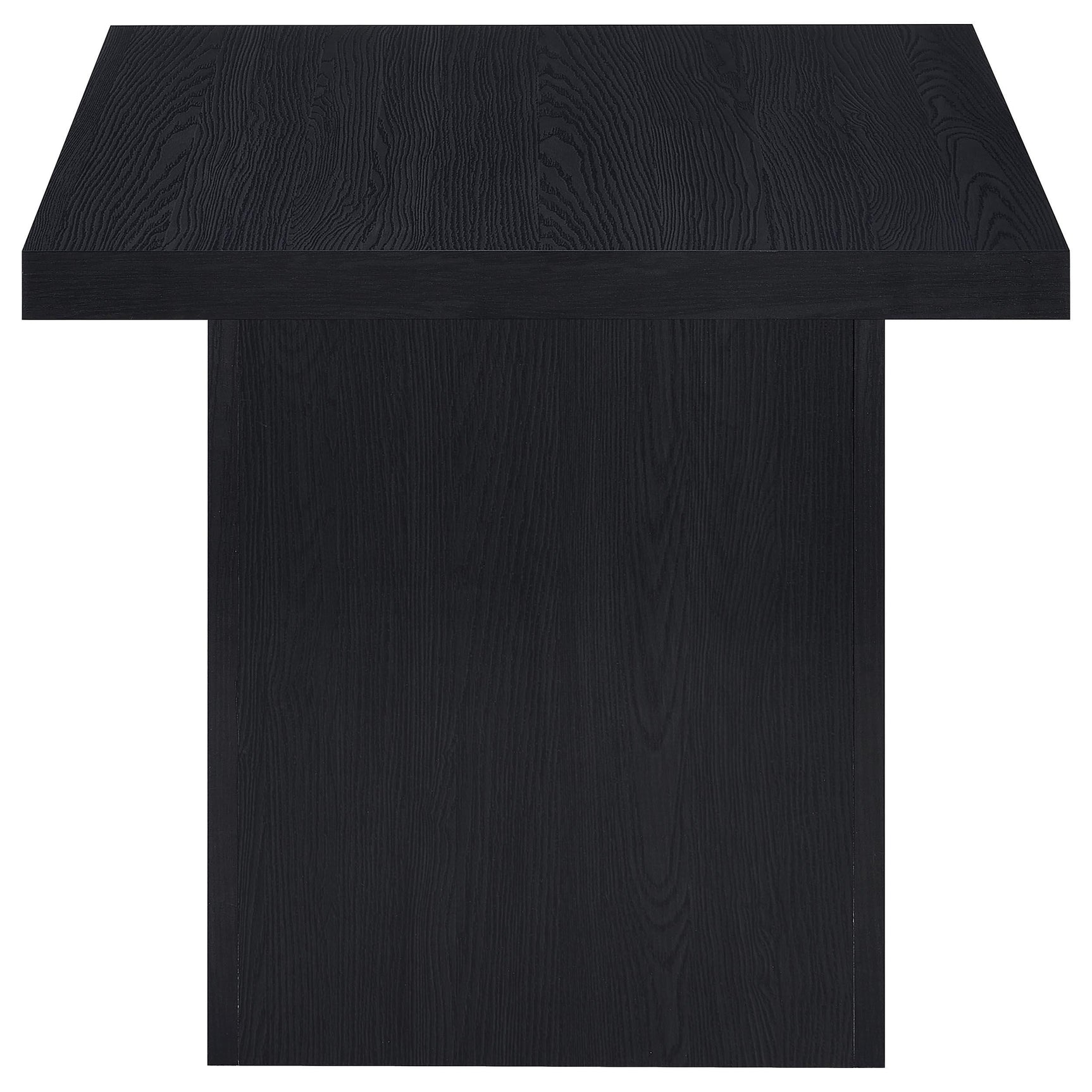 Devar 2-piece square cocktail and end table set in black