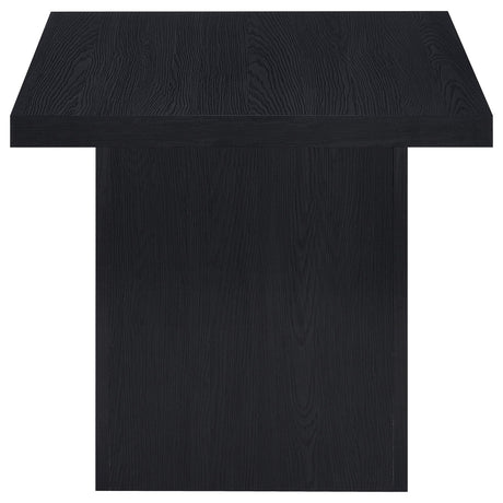 Devar 2-piece square cocktail and end table set in black