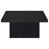 Devar 2-piece square cocktail and end table set in black