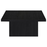 Devar 2-piece square cocktail and end table set in black