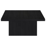 Devar 2-piece square cocktail and end table set in black