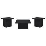 Devar black coffee table close-up