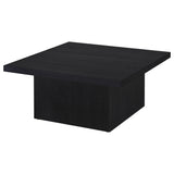 Devar square coffee table top view