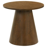 Franklin coffee table close-up of pedestal base