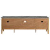 Bradley 63-inch 2-Door SmartTop TV Stand in grey and natural ash finish