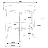 Assembly instruction booklet and hardware for Bradley Round Side Table