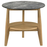 Close-up of Bradley coffee table's SmartTop high-pressure laminate surface