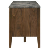 Bradley TV stand cabinet door details