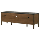 Bradley TV stand top surface showing laminate finish