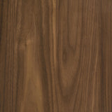 Bradley Round SmartTop End Side Table showing walnut veneer frame