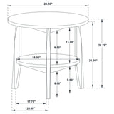 Bradley Round SmartTop End Side Table assembly hardware detail