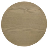Hamlyn 2-piece Round Fluted Coffee and End Table Set Natural Oak