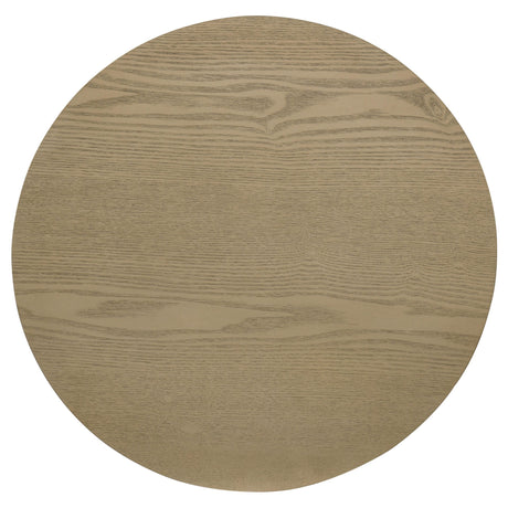 Close-up of vertical reeding detail on Hamlyn table pedestal