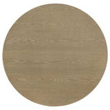 Hamlyn 2-piece Round Fluted Coffee and End Table Set Natural Oak