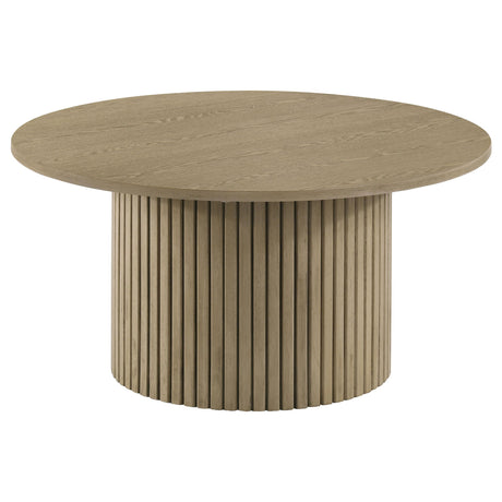 End table from the Hamlyn 3-piece set in natural oak
