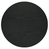 Set of coffee table and two end tables in black finish