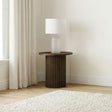 Hamlyn Side Table fluted pedestal base detail
