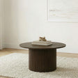 Hamlyn Coffee Table fluted pedestal base close-up