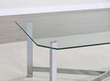 Two end tables positioned beside sofa