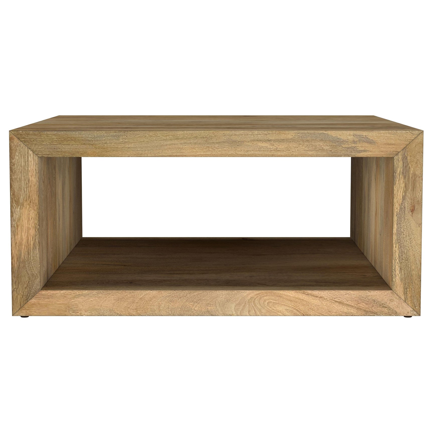 Close-up of mango wood grain on Benton Square Coffee Table