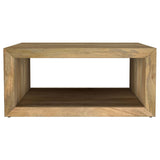 Detail of plastic glides under Benton Square Coffee Table