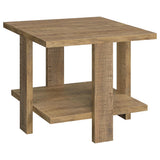 Dawn end table side angle showing leg design