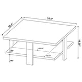 Dawn coffee table side profile