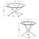Brooke 3-piece table set arranged in living room
