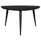 Two-piece set showing scale difference coffee and end tables