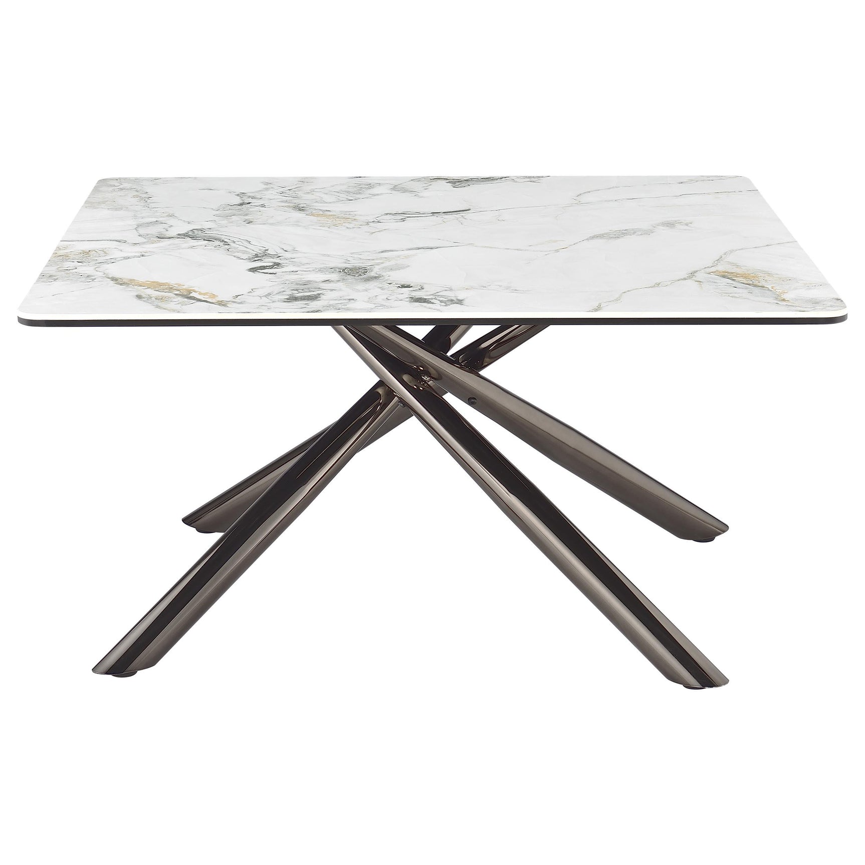 Close-up of sintered stone top on Carvell Square Coffee Table