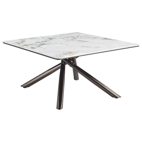 Carvell Coffee Table side profile showing thickness of top layers